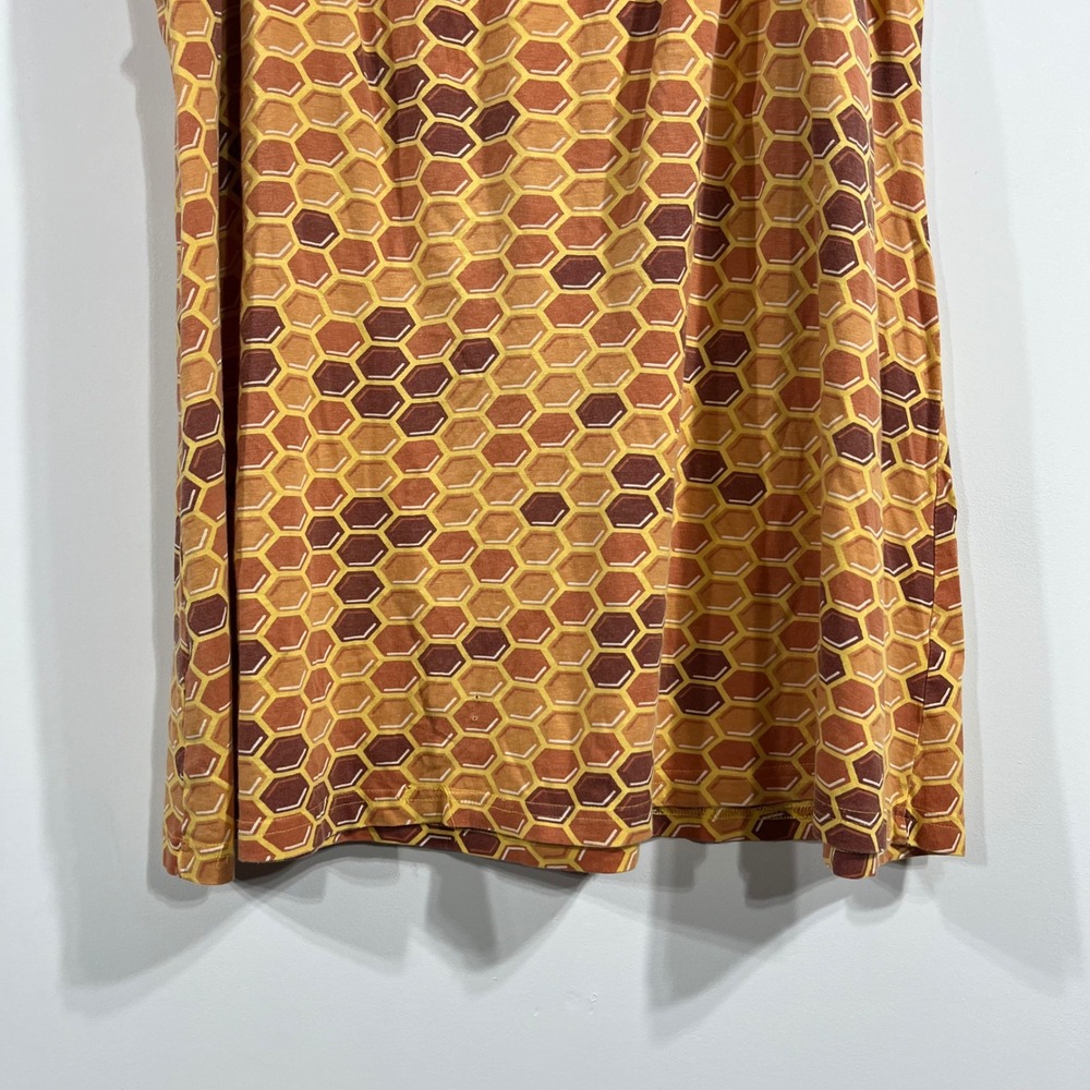 Svaha Honeycomb Print A-Line Skirt Pockets Womens 2x Novelty Bee Organic Cotton - Picture 7 of 14